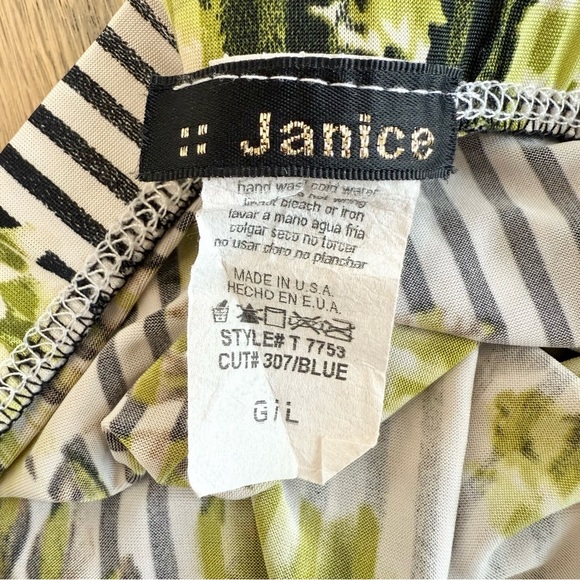 Janice Women’s Floral and Striped Padded Breast Tube Top Size Large - Picture 13 of 13